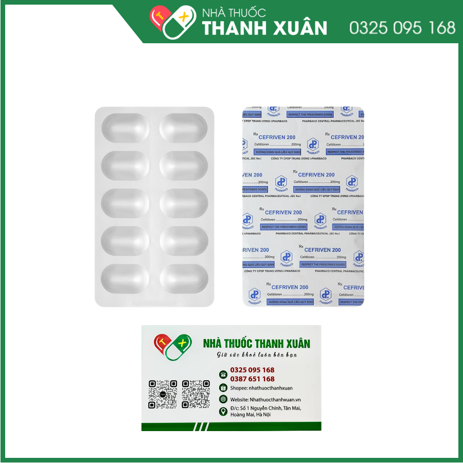 Thuốc Cefriven 200 - điều trị các nhiễm khuẩn đường hô hấp